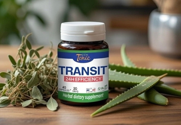 Zen&Tonic Transit Detox: 20-Day Digestive & Skin Nourishment All-Natural | 40 Capsules | Made in France